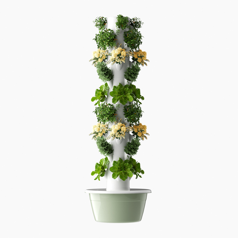 Hydroponic Tower Planter - برج الزراعة المائية العمودية المنزلية زارع