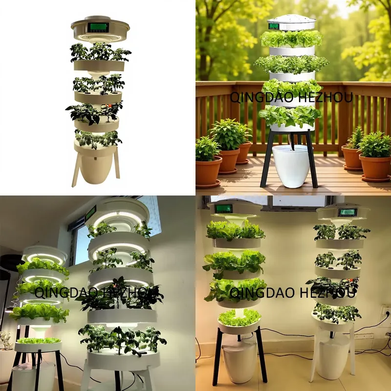Hydroponic Tower Planter - نظام الزراعة المائية الذكي من هيزهو
