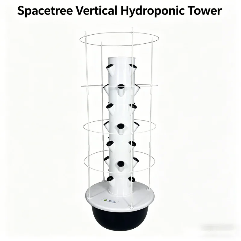 Hydroponic Tower Planter - نظام حديقة عمودية ذكية للزراعة المائية