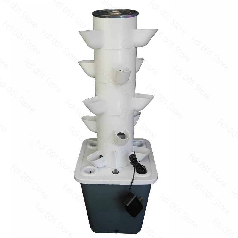 Hydroponic Tower Planter - برج زراعة عمودي هيدروبونيك بـ 6