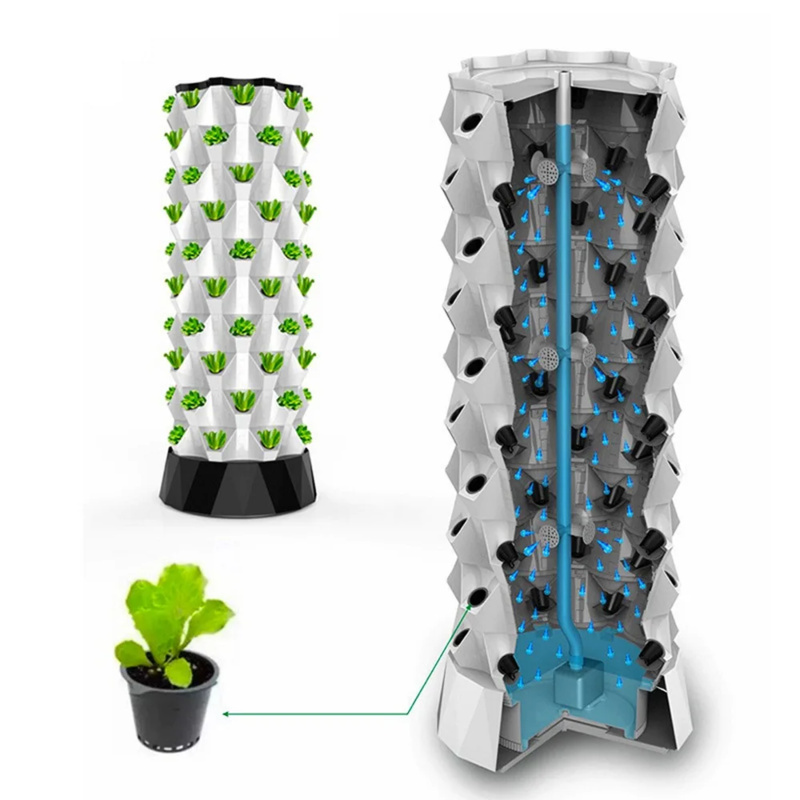 برج زراعة عمودي، نظام زراعة ال - مراجعة Hydroponic Tower Planter وسعره