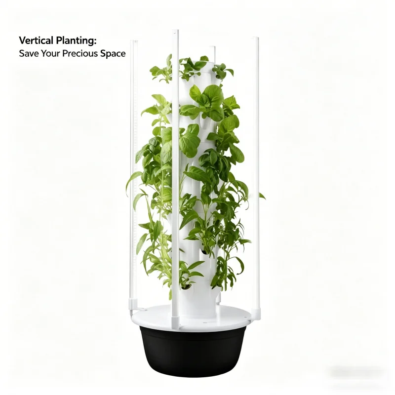 برج زراعة مائية ذكي بخمس طبقات - مراجعة Hydroponic Tower Planter وسعره
