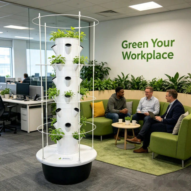 برج زراعة عمودي ذكي من سبيس تر - مراجعة Hydroponic Tower Planter وسعره