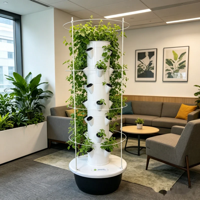 برج زراعة عمودي ذكي بـ 9 طبقات - مراجعة Hydroponic Tower Planter وسعره