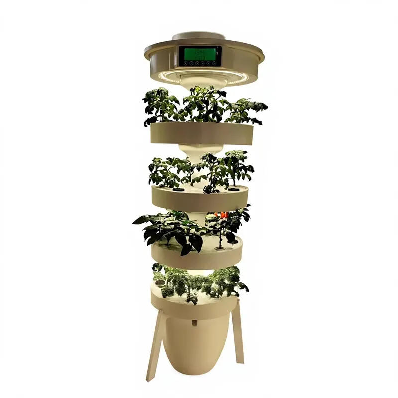 نظام الزراعة المائية الذكي من  - مراجعة Hydroponic Tower Planter وسعره