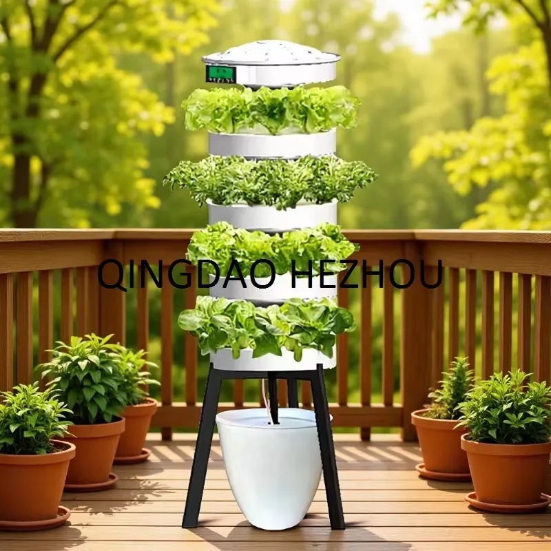 نظام الزراعة المائية الذكي من  - مراجعة Hydroponic Tower Planter وسعره