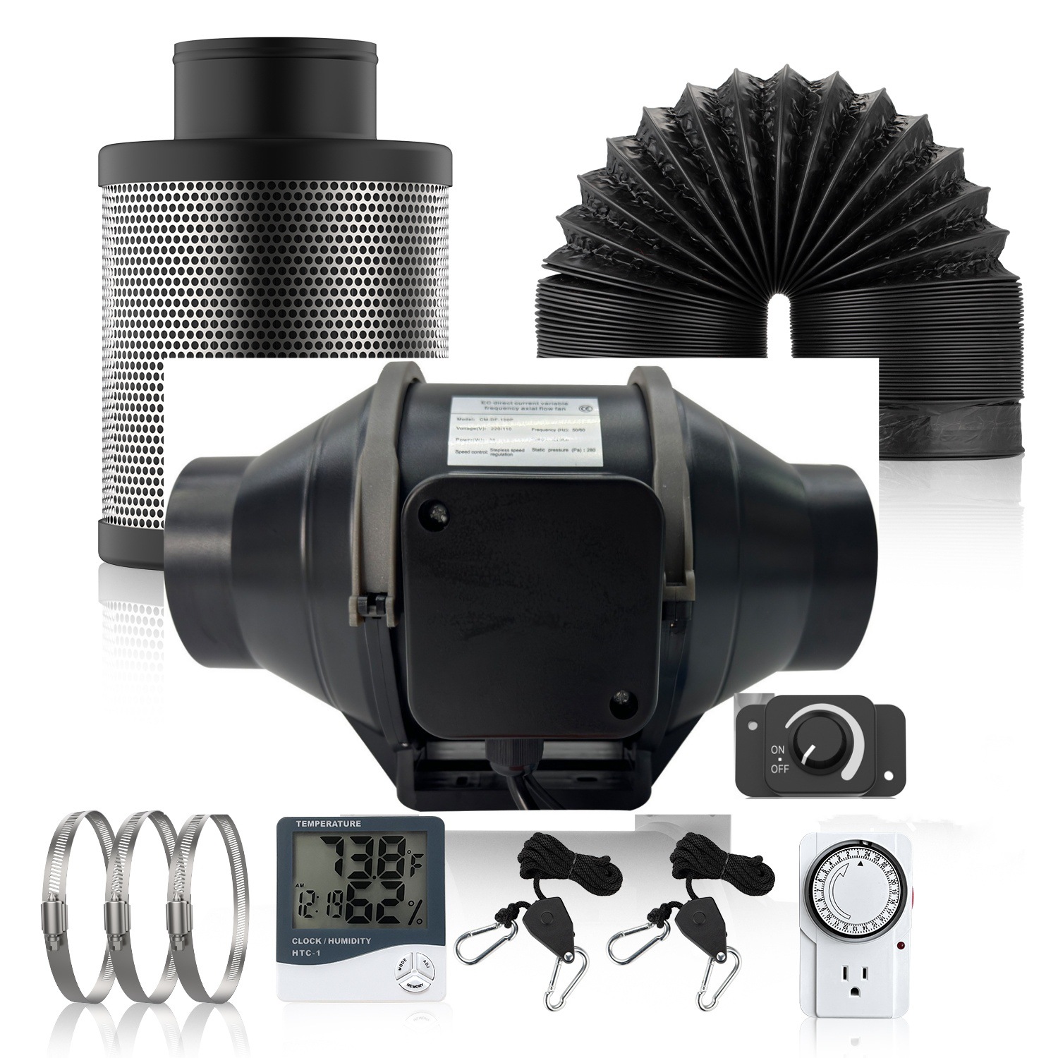 مروحة قناة ذكية مضمنة مقاس 4 ب - مراجعة Carbon Filter Inline وسعره