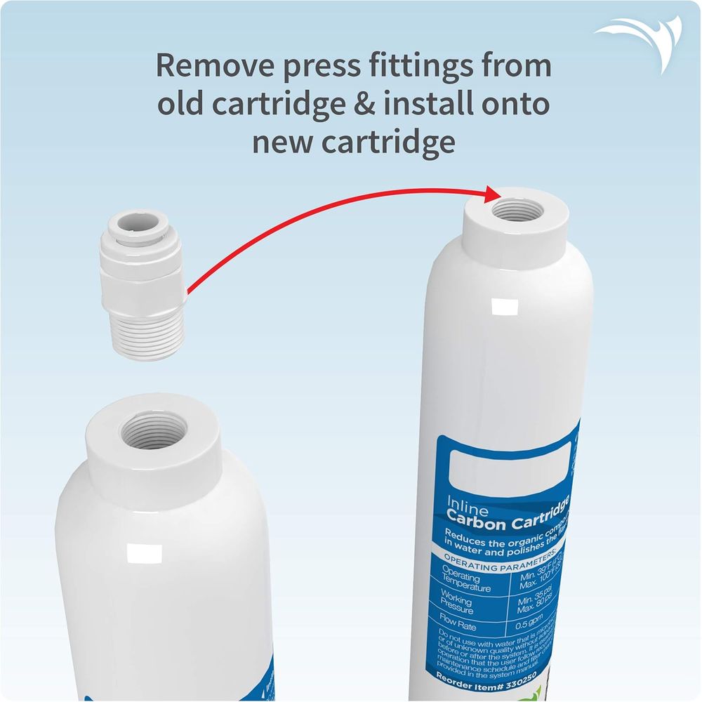 خرطوشة فلتر كربوني داخلي لحوض  - مراجعة Carbon Filter Inline وسعره