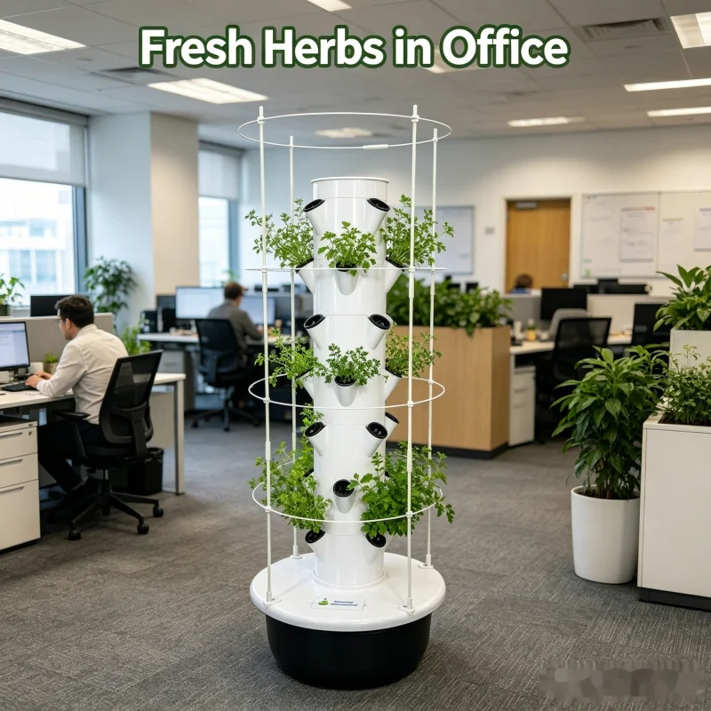 نظام حديقة عمودية ذكية للزراعة - مراجعة Hydroponic Tower Planter وسعره