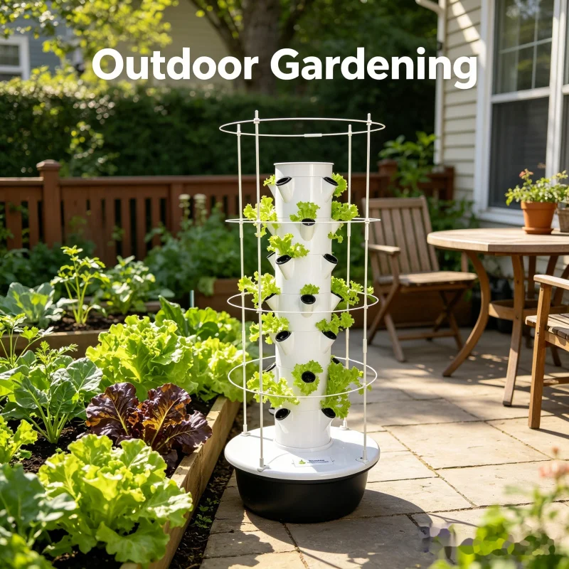 نظام حديقة عمودية ذكية للزراعة - مراجعة Hydroponic Tower Planter وسعره