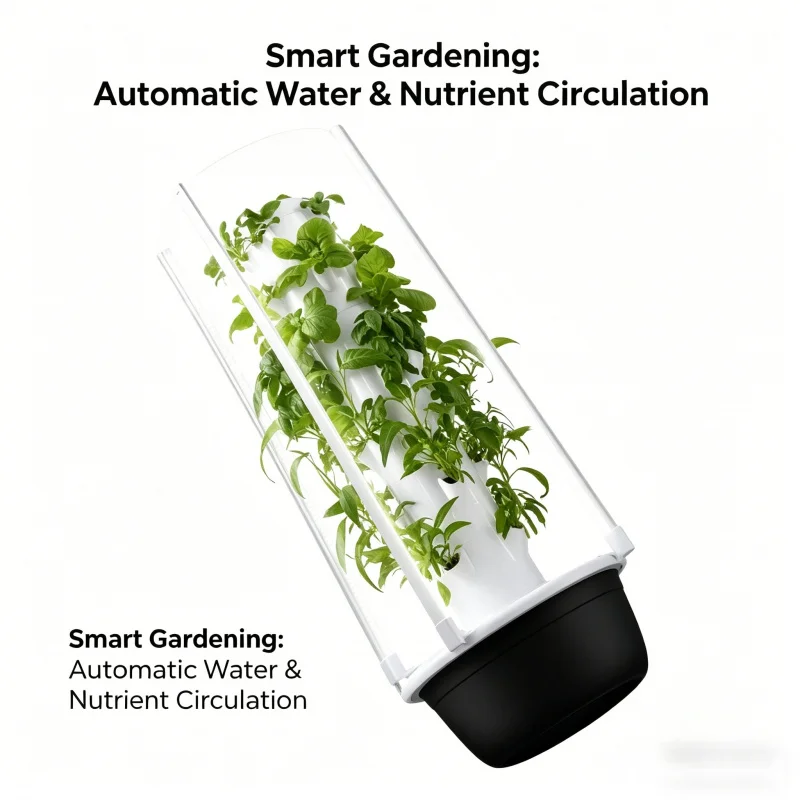 نظام زراعة عمودي ذكي من SpaceT - مراجعة Hydroponic Tower Planter وسعره