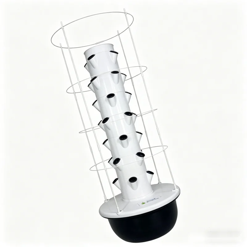 نظام حديقة مائية برجية بـ 9 طب - مراجعة Hydroponic Tower Planter وسعره