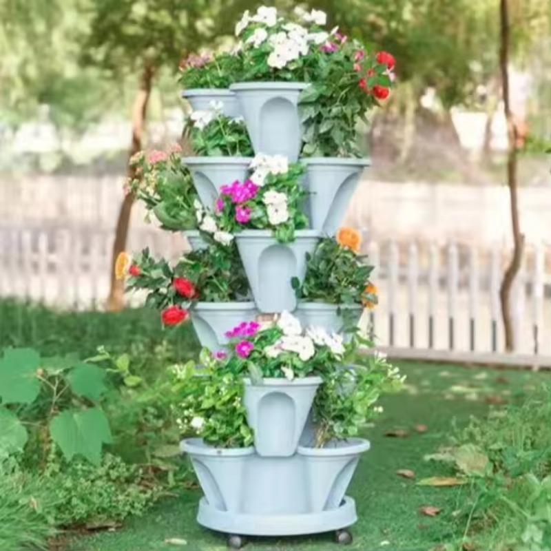 وعاء زراعة الفراولة ذاتي الري  - مراجعة Hydroponic Tower Planter وسعره