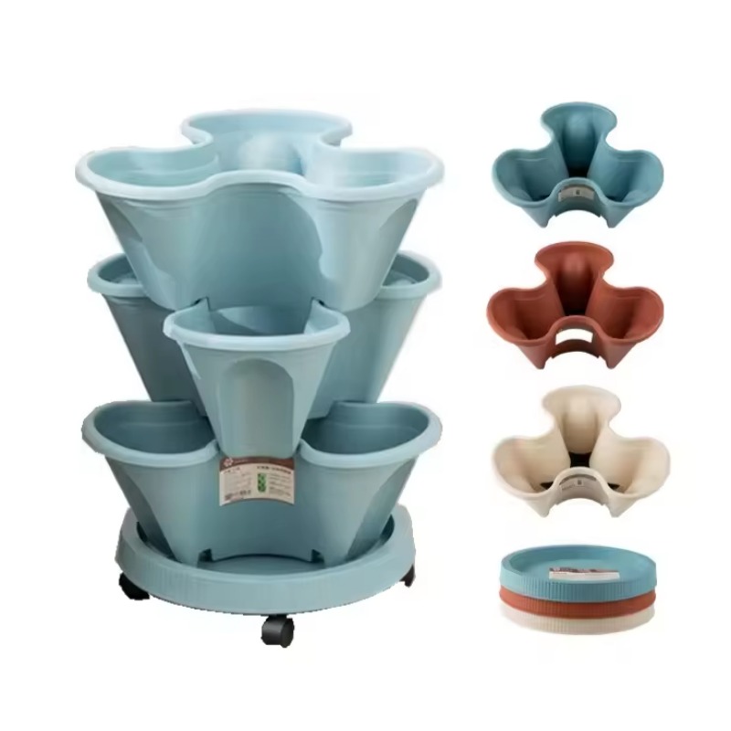 وعاء زراعة الفراولة ذاتي الري  - مراجعة Hydroponic Tower Planter وسعره