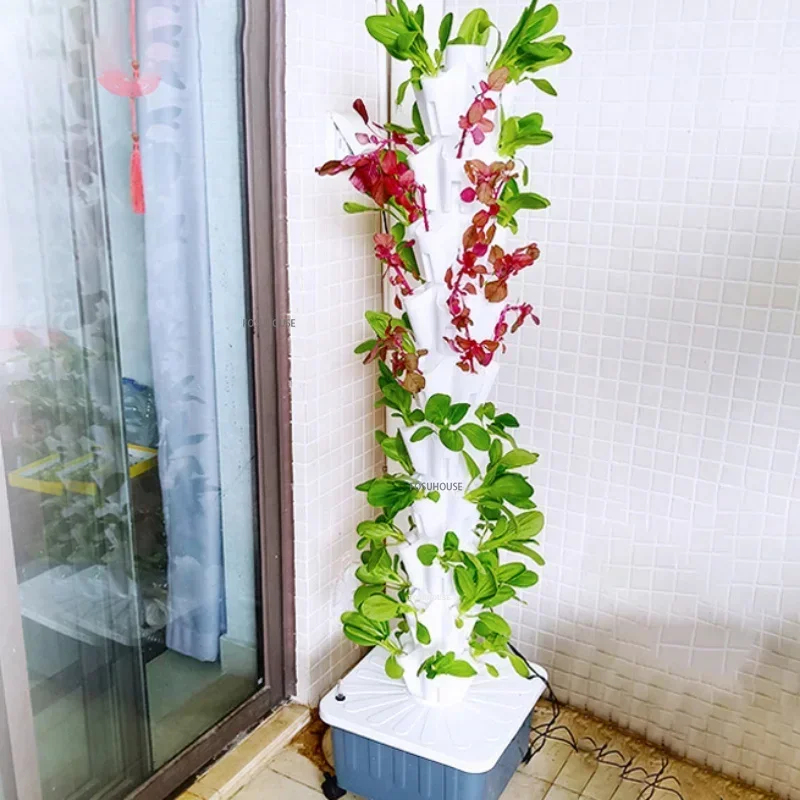 نظام زراعة عمودي هيدروبونيك لل - مراجعة Hydroponic Tower Planter وسعره