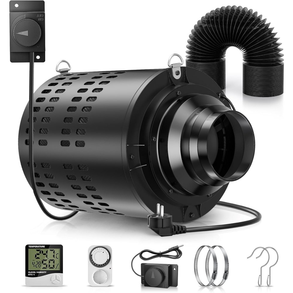 110 مللي متر/4.3 بوصة مروحة ال - مراجعة Carbon Filter Inline وسعره