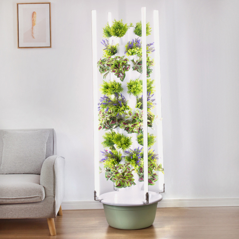 مع Led تنمو ضوء شجرة الفضاء بر - مراجعة Hydroponic Tower Planter وسعره