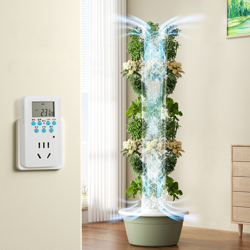 مع Led تنمو ضوء شجرة الفضاء بر - مراجعة Hydroponic Tower Planter وسعره