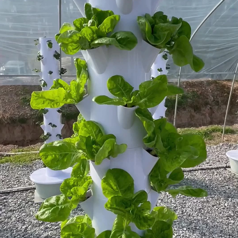 مع Led تنمو ضوء شجرة الفضاء بر - مراجعة Hydroponic Tower Planter وسعره