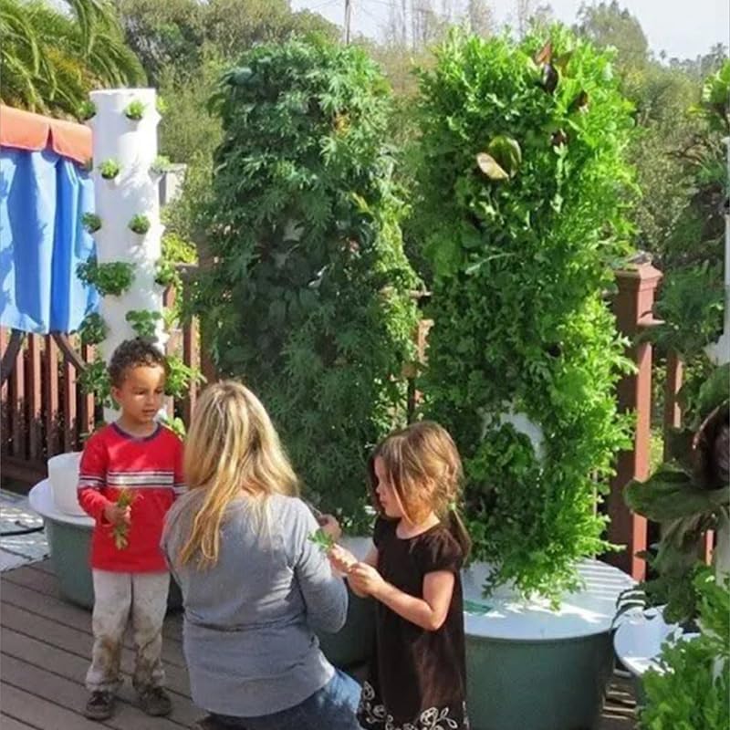 برج زراعة عمودي هيدروبوني للخض - مراجعة Hydroponic Tower Planter وسعره